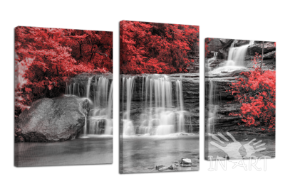 Модульная картина Водопад № 525 из 3 частей